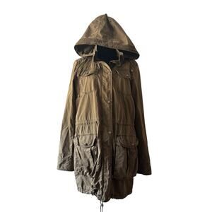 RESERVED Green Coat Parka Size 10
